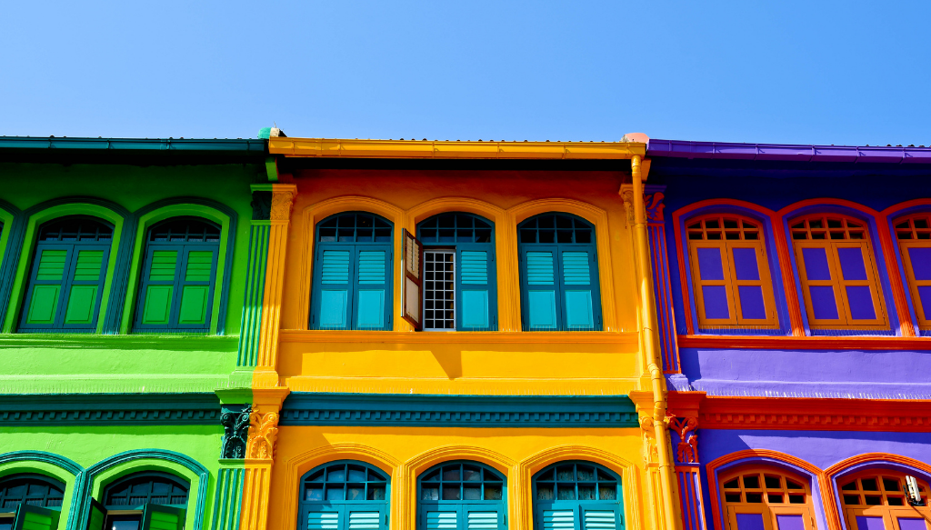 Street scene from a travel destination