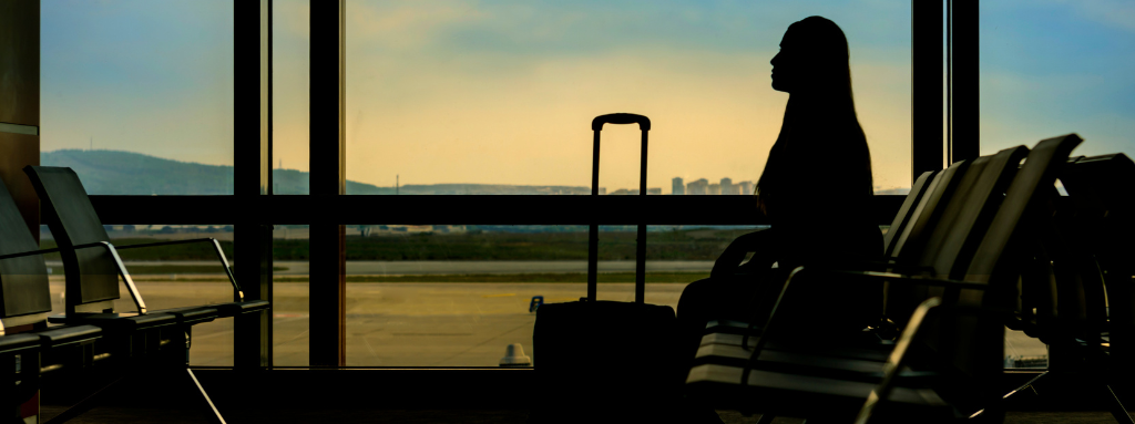 woman at airport