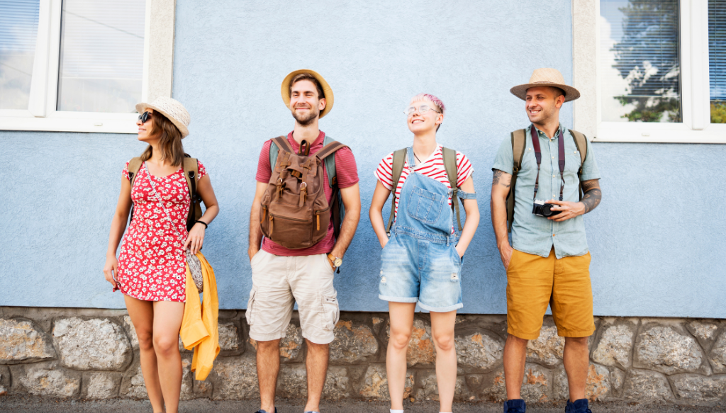 group of travellers