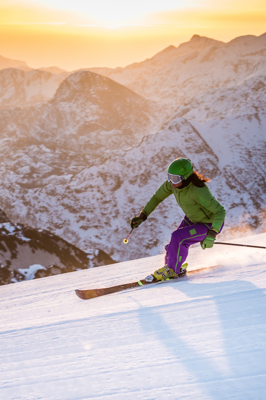 person skiing