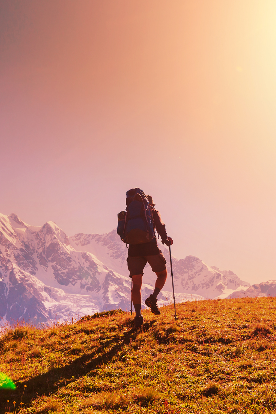 person hiking