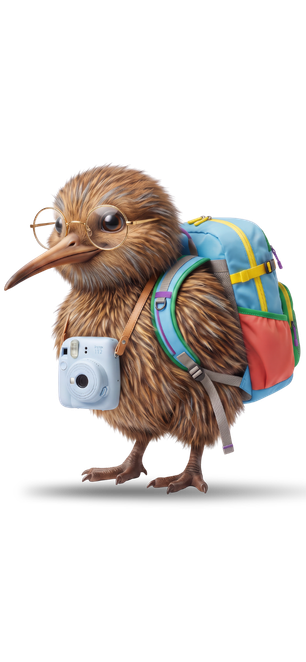senior kiwi bird mascot